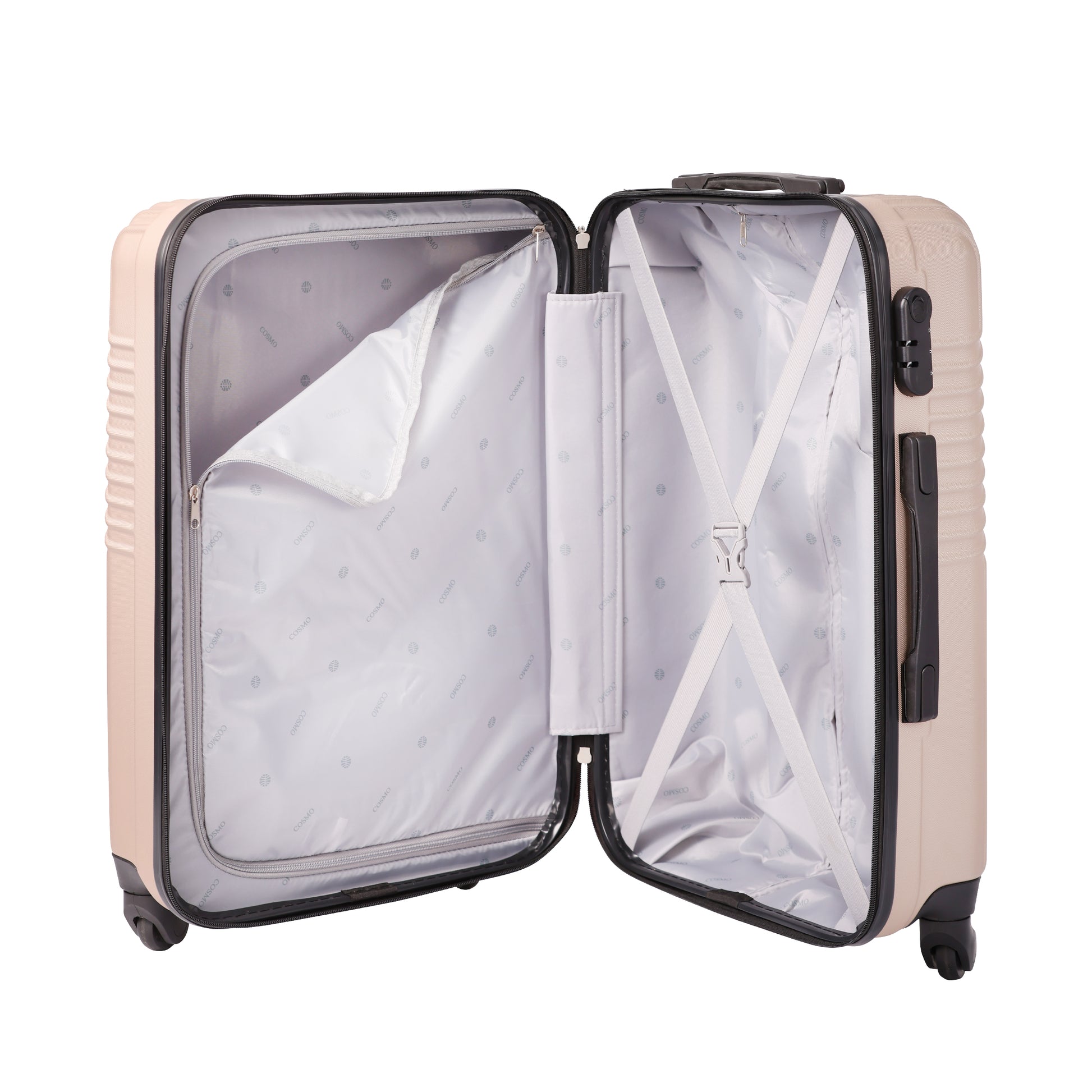 Cosmo Duralite HC 4W-20 Hard Luggage Trolley Case