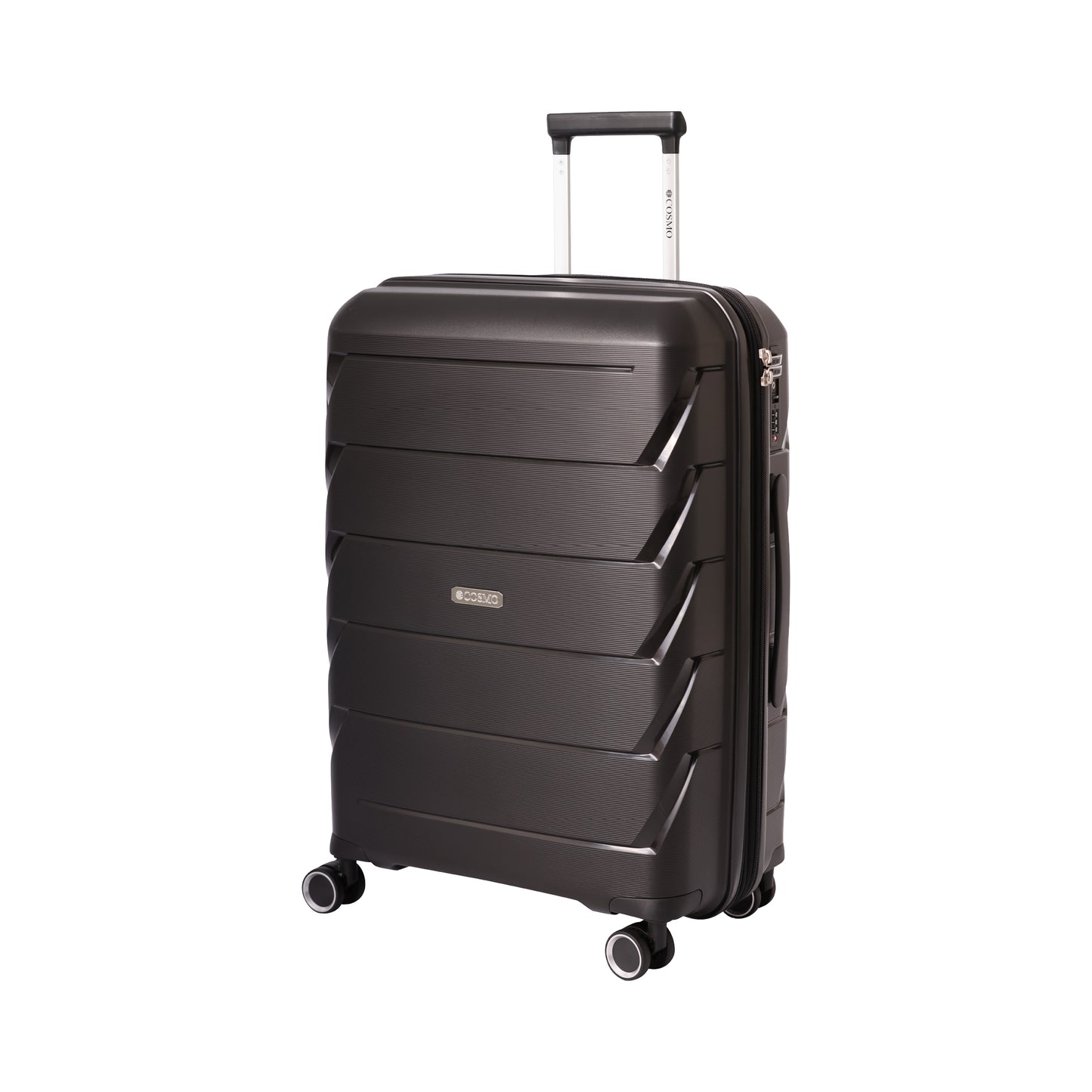 Cosmo Solitaire 70 cm Hard Luggage Trolley Case